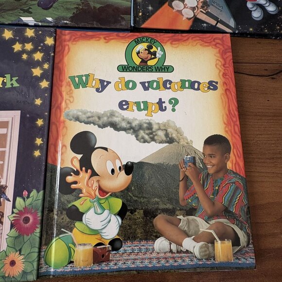 Disney Mickey Wonders Why Hardbacks 11 Books Vintage 1992 USA HomeSchool Mouse - Picture 5 of 15